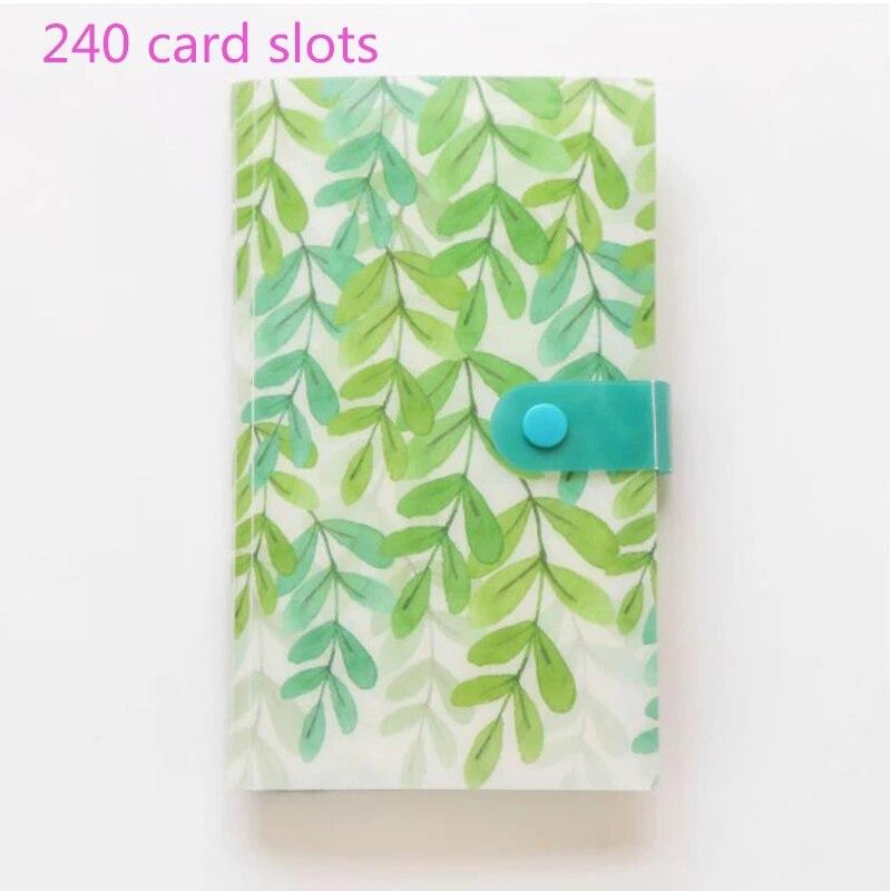 120/240 Pocket Name Card Book Home Picture Case Storage Photo Album Card Photocard Name Card ID Holder Home Accessories Dropship