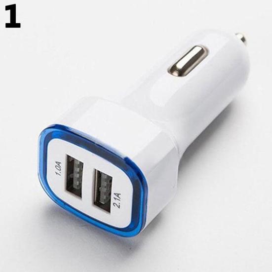 Светодиодный двойной USB-порт 2.1A Быстрое автомобильное зарядное устройство для iPhone iPad Samsung Galaxy