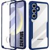 Protective Case - BOOLING - for Samsung Galaxy S24 Plus - Soft TPU - Hard PC - Navy Blue