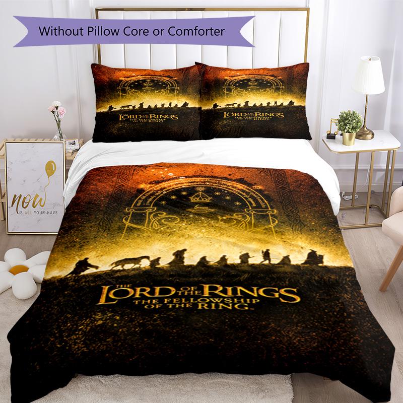 Lord Rings Bedding Set Suitable for Guest Room Lightweight Perfect Gift for Friends Family