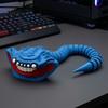 Detailed Sea Monsters Statue 3D Printed Ornament, Flexible Articulated Action Figure, Fantasy Fun Desk Accessory Deep Creature for Decor And