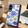 Ретро Листья Цветы Чехол Для Samsung Z Fold 8 Ultra 7 6 5 Роскошная Кожаная Наклейка Жесткий Складной Чехол Для Телефона Для Galaxy Z Fold8 Fold7 Fold6