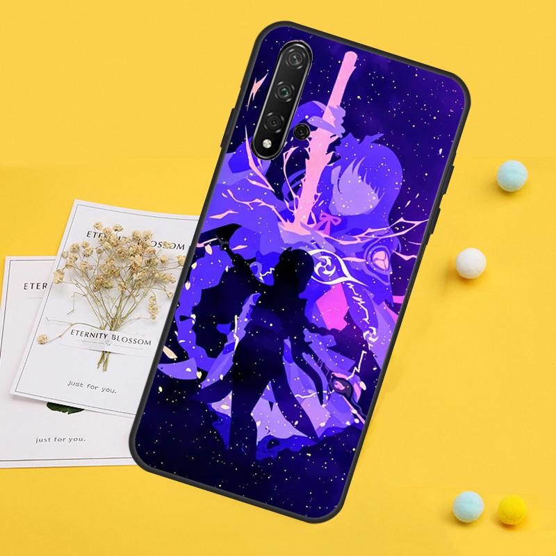 Genshin Impact Raiden Shogun For Huawei Nova Y70 Y90 Y60 Y72 Y61 Y91 12s 12i 11i 7i 8i 9 10 SE P60 Pro P30 P40 Lite Case