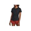 Under Armour Футболка Launch Elite Solid Color Crew Neck Short Sleeve T Shirt Women Tops Black 1383365-002