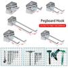 1Pcs Hardware Tool Oblique Hanger Hammer/Pliers Pegboard Hook Hole Board Hook for Shop Good Shelf