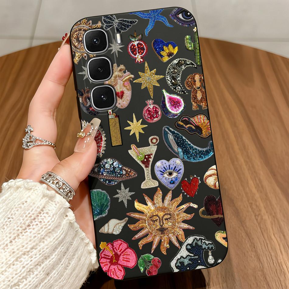 Креативный чехол для телефона для infinix Hot 60 50 Pro Plus 60i 50i 40i 30i 20i 20S Hot 20 30 4G 5G 20Play 30Play Мягкие матовые задние крышки