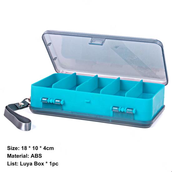 Двусторонняя коробка для приманок большой вместимости, легкая, из АБС-пластика, с отсеками, для рыбалки