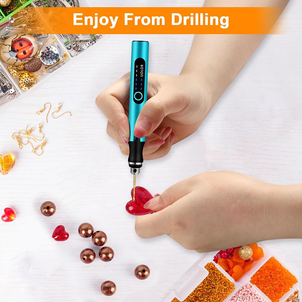 DIY Drill Bits Mini Drill Bit Set 10 Pieces Set 2.35mm Shank Diameter Efficient Drilling Large Chip Removal Space