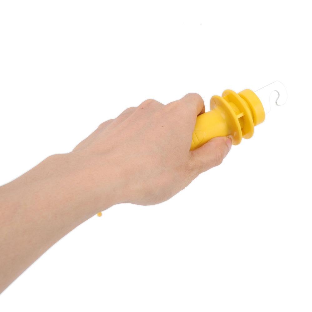 Yellow Electric Fence Handle PE Insulated Fence Grip Durable Gate Grip Bar Livestock Fence