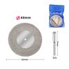 Silver Grinding Disc 2pcs 40/50/60mm Diamond Metal Hardness