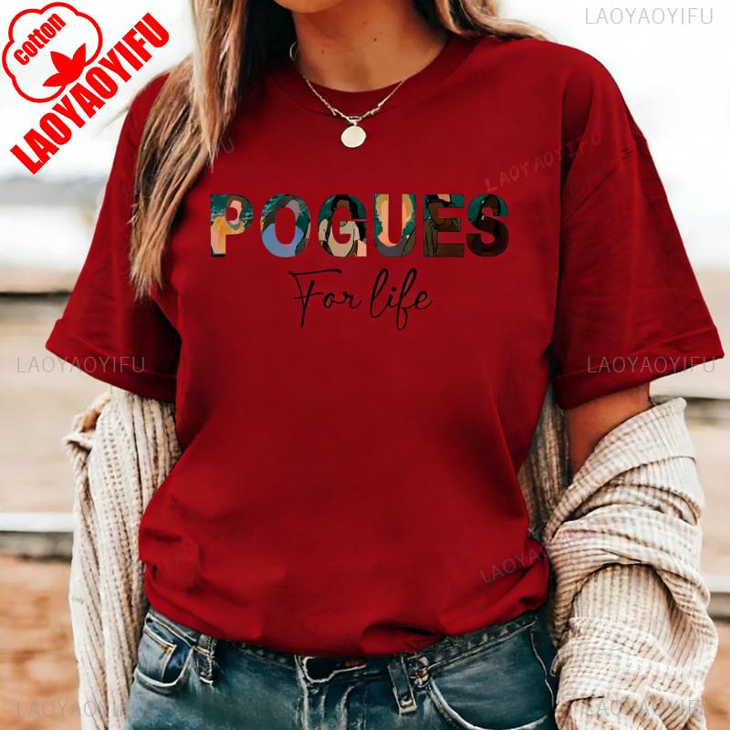 Outer Banks Pogues for Life Хлопковая футболка с круглым вырезом высокого качества, повседневный стиль, regular, короткий рукав, унисекс, модная, с принтом, топы