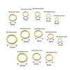 KC Золотые соединительные кольца с сохранением цвета: 200 одинарных плоских железных коннекторов-петелек для DIY браслетов и ожерелий