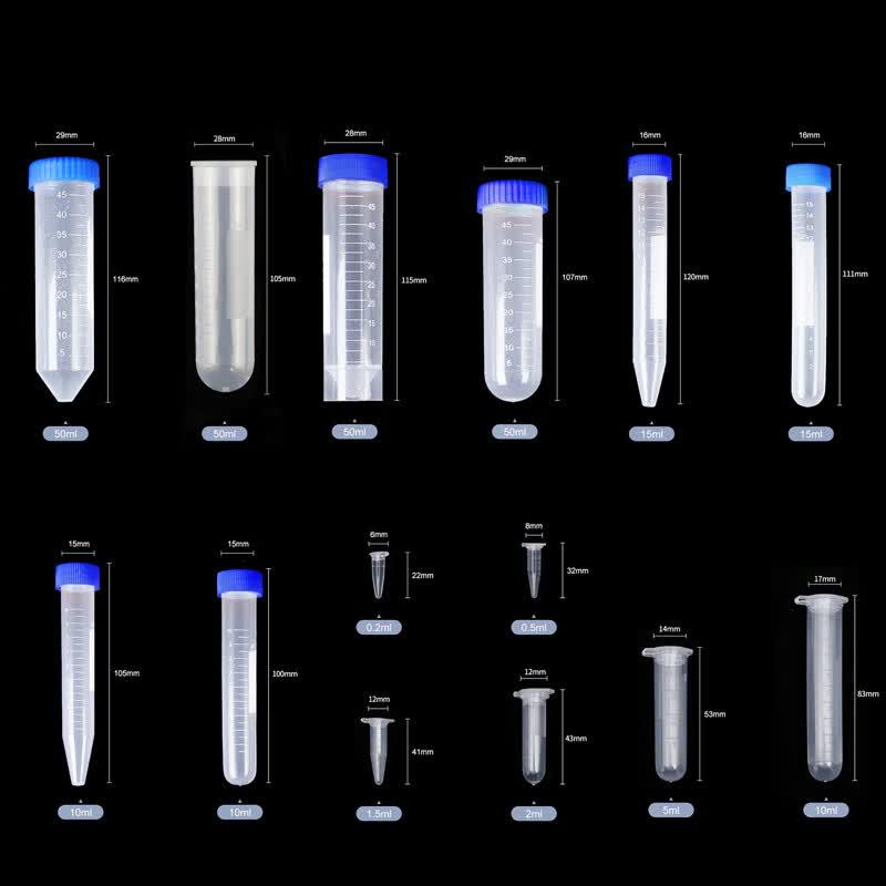 Bingyu BT-15 1.5ml Graduated Plastic Centrifuge Tubes