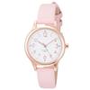 Fieldwork Women's Waterproof Juvia Analog Watch with Leather Strap, Pink, ST257Z-3