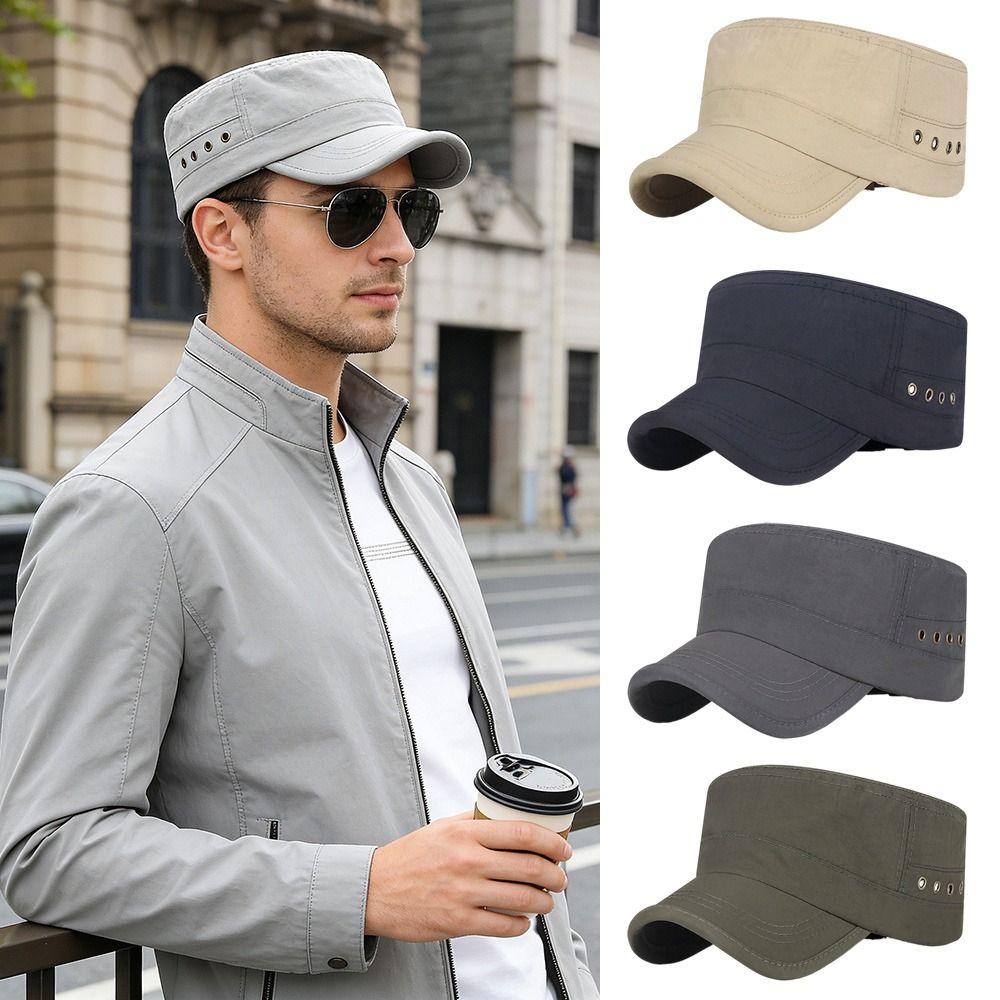 Fashion Anti-UV Fishing Hat Breathable Retro Sun Hat Casual Outdoor Sunscreen Peaked cap Spring Summer