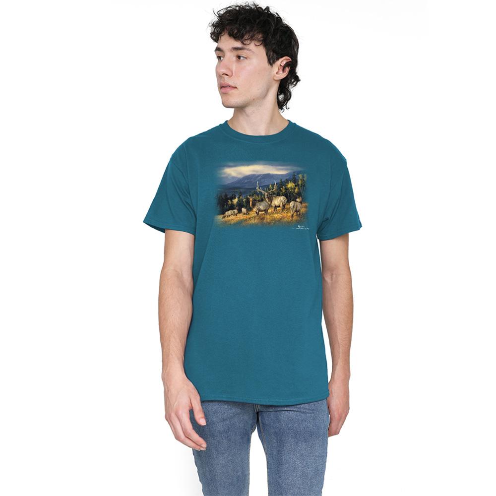 Wild Wings Unisex Adult Wildlife Autumn Gold Elk T-Shirt