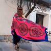 Thickened Women'S Travel Photography Shawl, Women'S Ethnic Style Scarf, Dual-Use Air-Conditioned Room Cloak