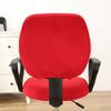 2Pcs/set Elastic Stretch Desk Task Seat Cover Slipcover Protector Cover Split Office Chair Cover