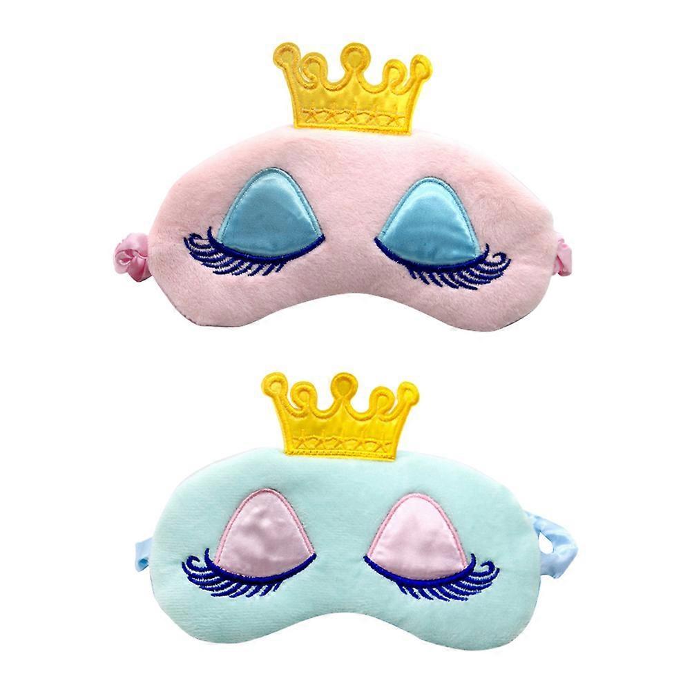 Eye Mask Cartoon Cotton Sleeping Blindfold for 2Pcs with Ice Packs