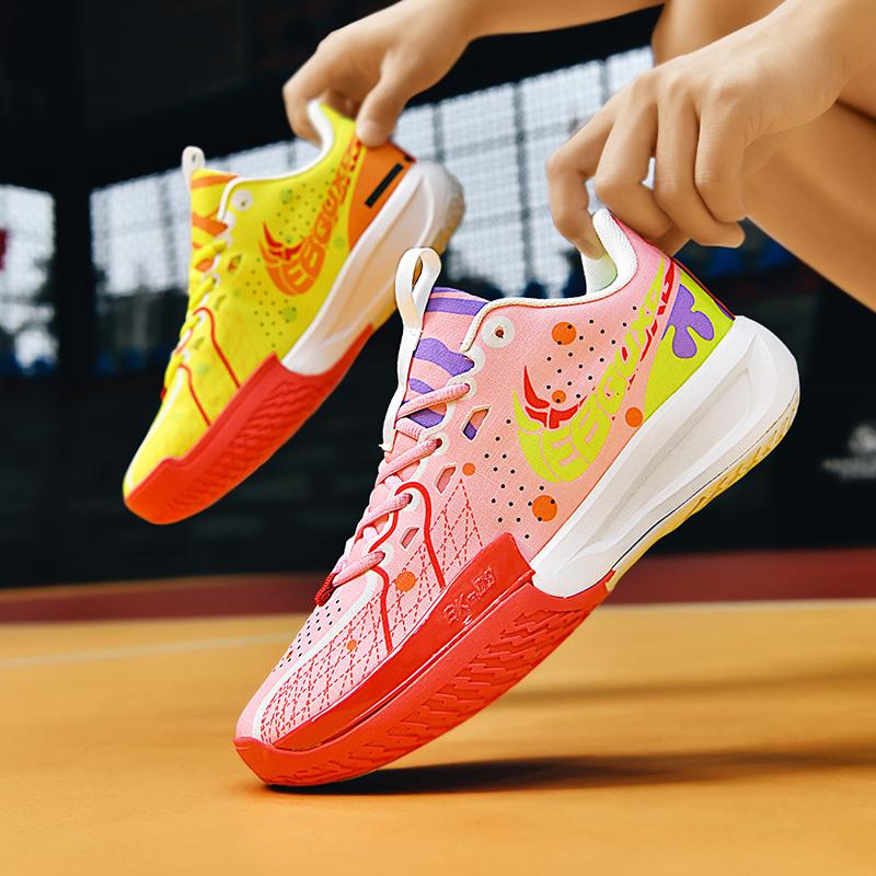Модные и трендовые повседневные универсальные износостойкие баскетбольные кроссовки с высоким отскоком и амортизацией из резины