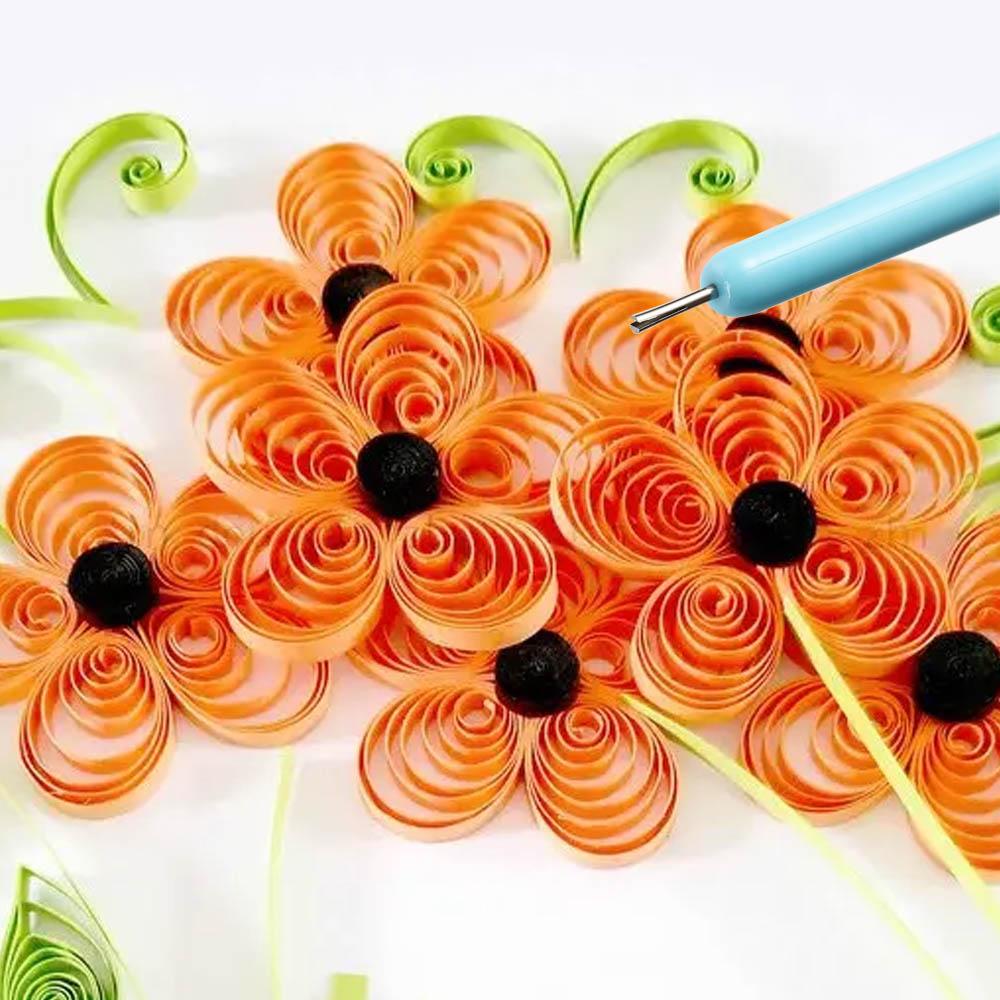 12PCS Paper Curling Quilling Needle Kit Quilling Slotted Pen Paper Quilling Pen Paper Art