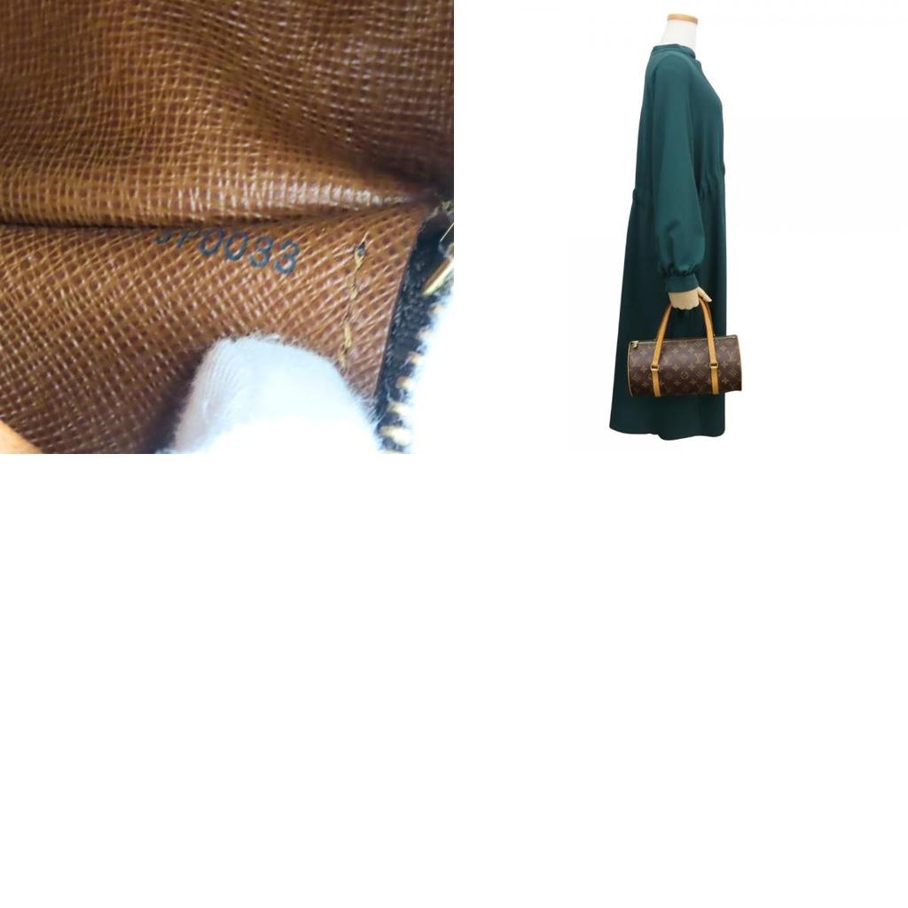 Used LOUIS VUITTON Handbag Papillon 26 M51386 Monogram/Nume leather Brown Everyday use