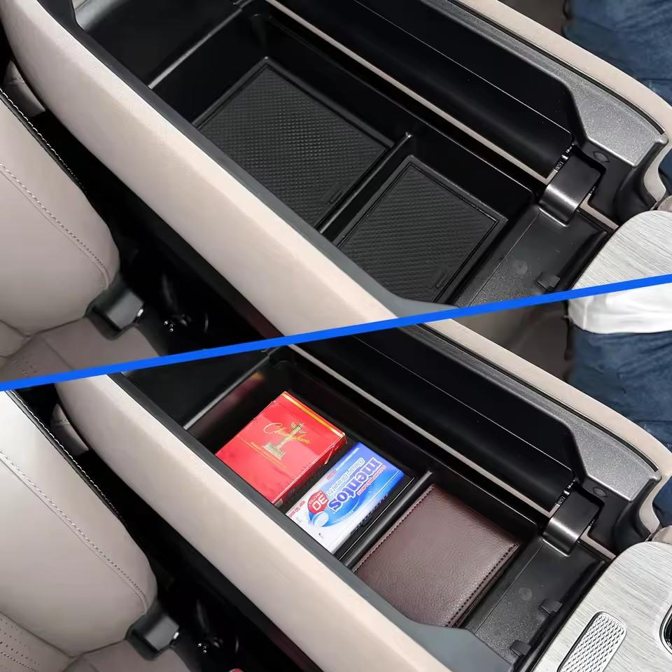 Левый руль для Chery Tiggo8 Pro/8 Pro Max 2025 2025 Подлокотник Ящик для хранения Органайзер на центральную консоль Лоток Аксессуары для интерьера автомобиля