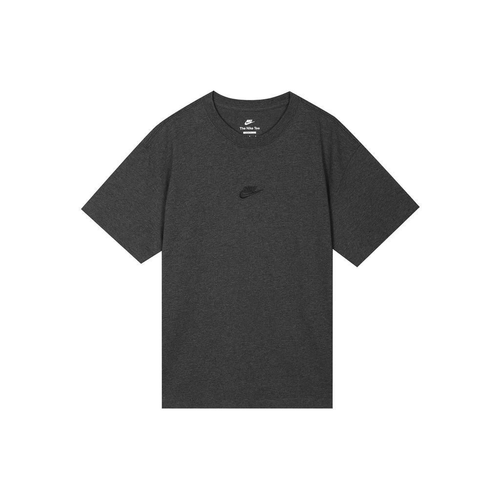 Nike Sportswear Premium Essentials Solid Logo Print Short Sleeve T-Shirt Men Tops Grey DN5241-254