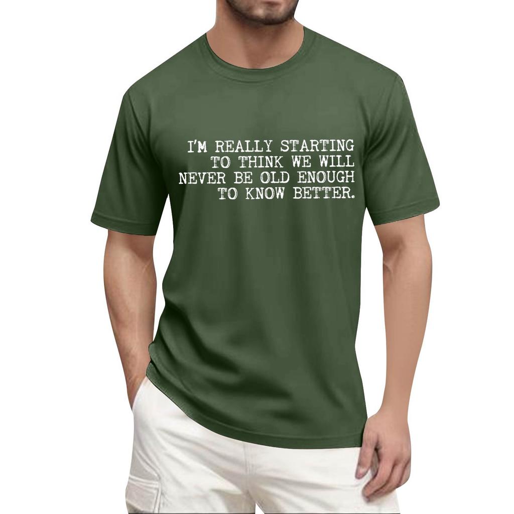 Men'S Fashionable T-Shirt, Street Casual Short Sleeved Clothing