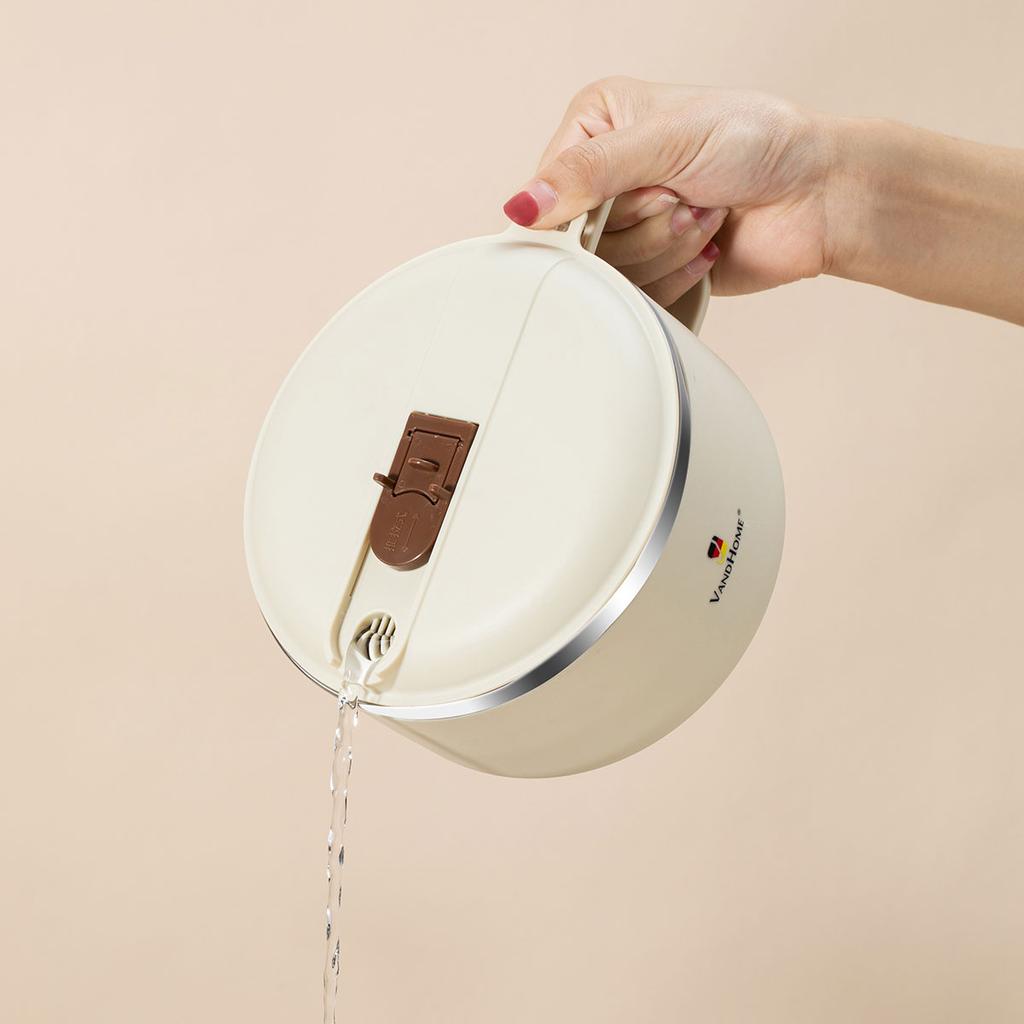 900/1300 мл Ланч-бокс бенто из нержавеющей стали 304 с ручкой, миска для слива воды для лапши быстрого приготовления, контейнер для еды для студентов и взрослых