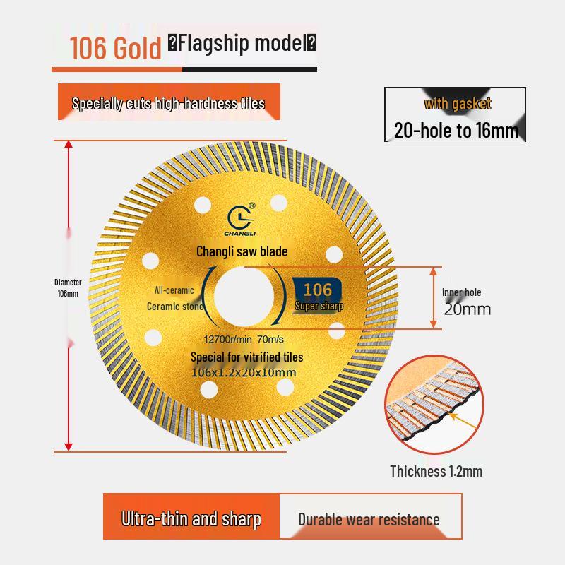 130mm Diamond Ceramic Tile Cutter Blade