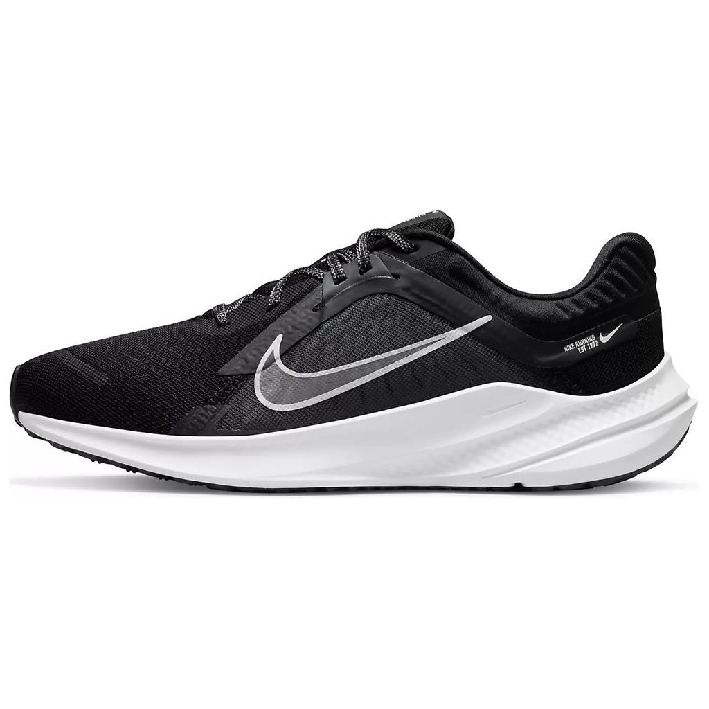 New Nike Quest 5 Anti Slip Wear Resistant Low Top Running Shoes Women's Black White DD9291-002