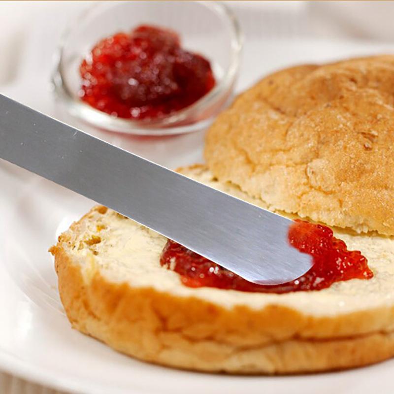 Small cup cake cream trowel baking tool stainless steel integrated round head ejector knife pastry round head design