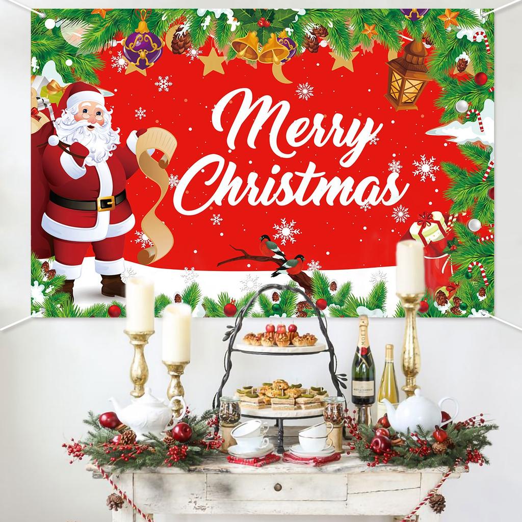 Christmas Backdrop Background Merry Christmas Decorations For Home 2025 Navidad Noel Kerst Natal Xmas Decor Supplies Gifts