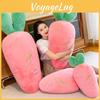 Cute And Colorful Carrot Plush Toy With Rabbit Fur Perfect For Kids And Bedroom Decor