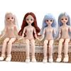 BJD Кукла Голая Гаплоид Множественные Съемные Шарниры 30см 1/6 3D Серо-зеленый Фиолетовый Синий Привлекательные Глаза Кукла Подарок на День Рождения Девочкам Игрушка