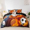 Erosebridal Sports Bedding Set for Boys Twin,Baseball Soccer Football Basketball Duvet Cover Sport Gaming Comforter Cover for Kids Teens Men