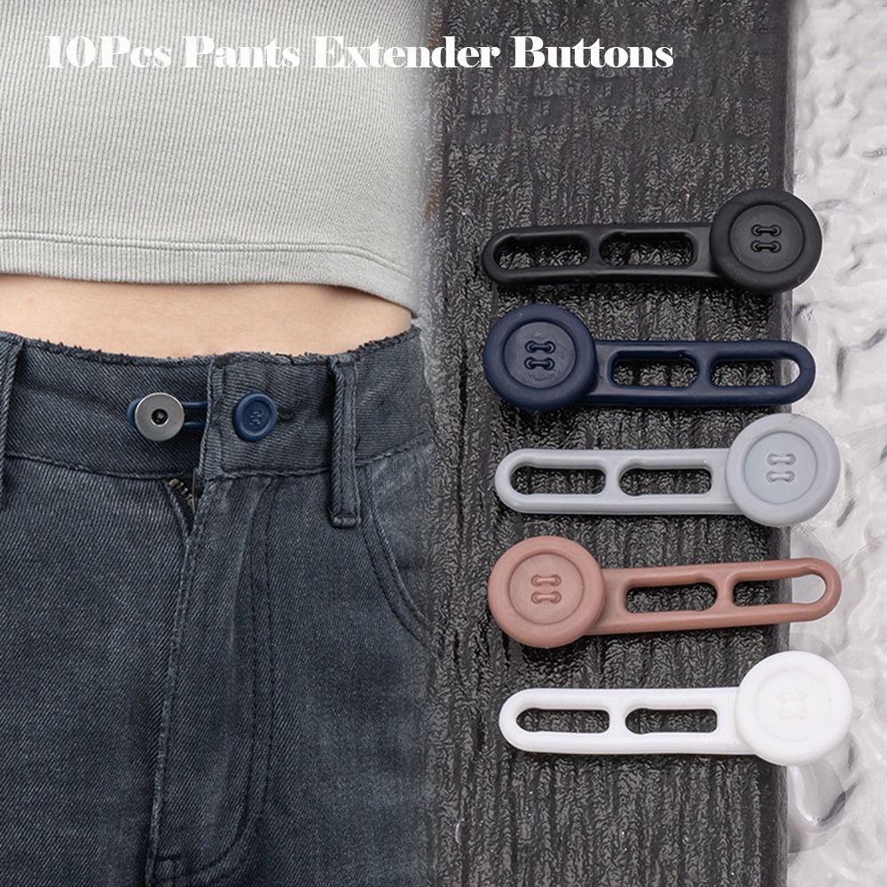 10 шт. Эластичные расширители пуговиц для рубашек, удлинитель воротника, relief для шеи, для тесных воротников рубашек, платьев, брюк