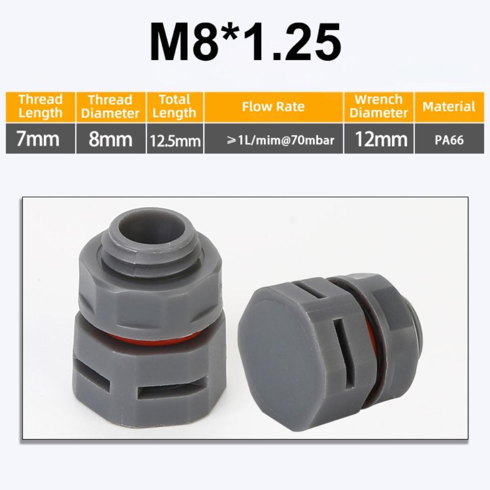 New Waterproof Vent Plug M5 M6 M8 M12 M16 Nylon Breather Valve Pressure Valve New