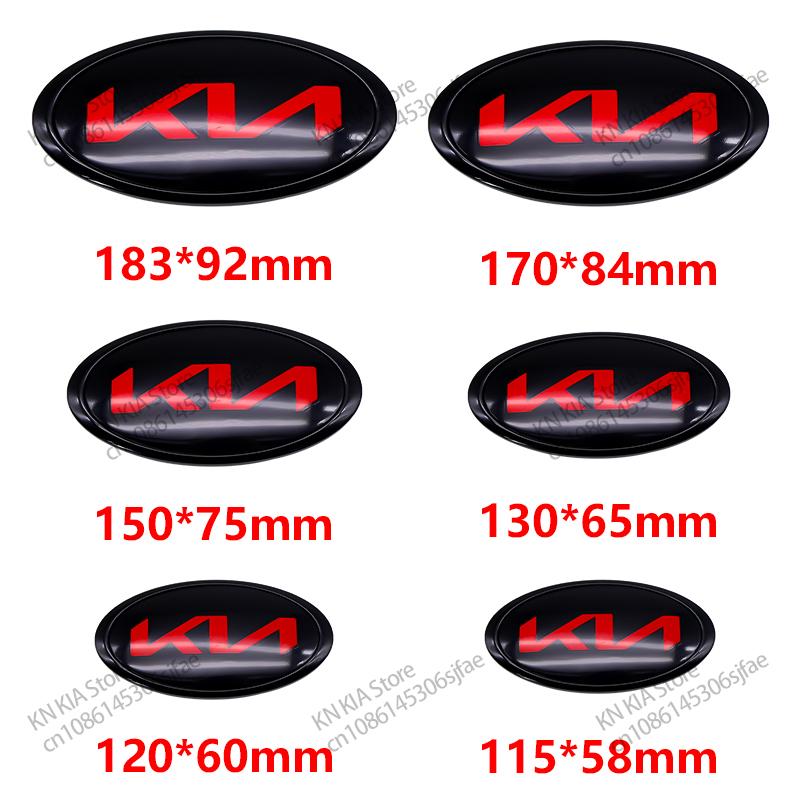 ABS For KIA Sportage Ceed Cerato Optima Sorento Picanto Soul Rio Car Accessories Car Front Hood Emblem Rear Trunk Badge Sticker ljcmw22