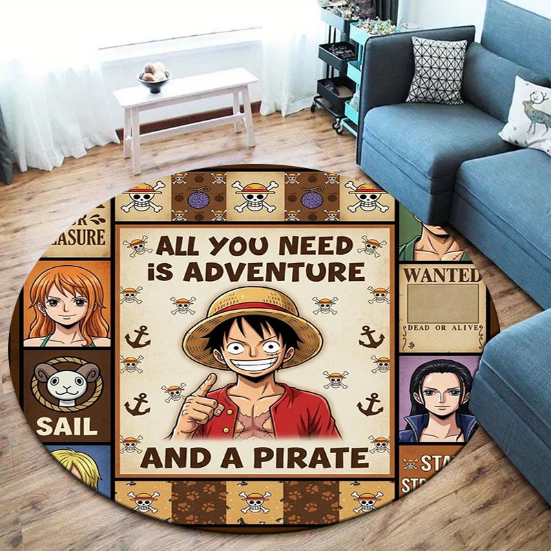 One Piece Round Area Rug Carpet Rug For Living Room Bedroom Sofa Playroom Decor Nonslip Floor Mat