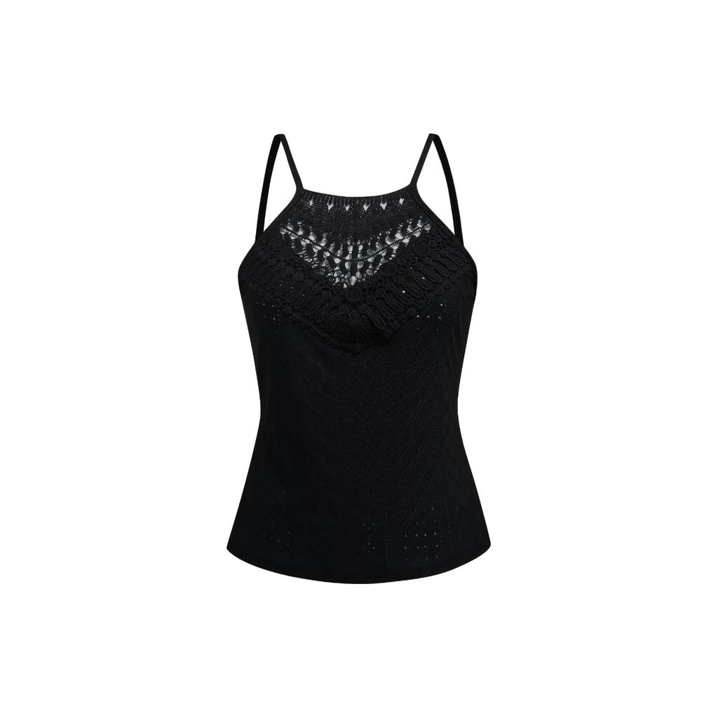 Women's Fashion Hollow Out Lace Eyelet Camisole Shirt
