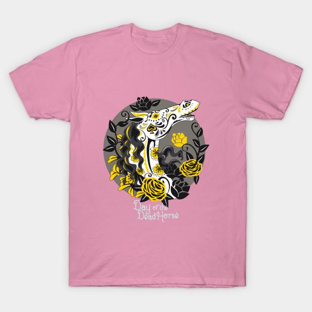 Футболка женская Day O The Dead Horse Harajuku Print Kawaii футболка летняя женская футболка с коротким рукавом топ футболка