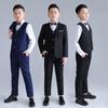 Children's Suit Spring and Autumn Season Fat British Suit Set Boys' Plus Size Piano Hosting Performance Formal Attire