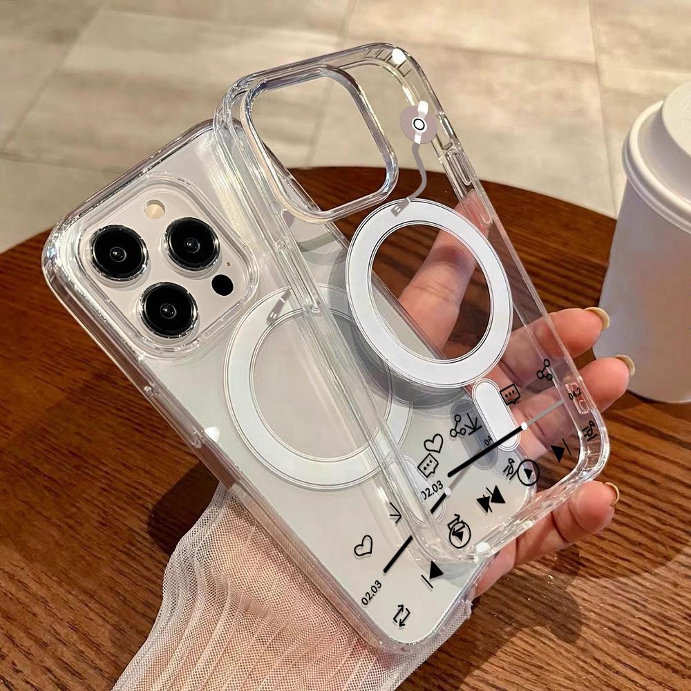 Магнитный чехол для телефона для iPhone 12 14 16 17 Pro 17 16 15 14 13 12 Pro Max 12 13 14 15 16 Высококачественный противоударный чехол Полная защита Милый стиль