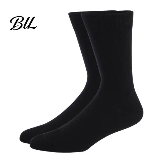 Professional Suit Socks Men's Dress Socks, Comfortable Crew Sock, Solid, Striped, Plaid, Dotted Wear Resistant Footwear Long Large Business