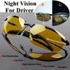 Non-polarized Yellow High-end Night Vision Driving Glasses Polarized UV Sunglasses PC Ultralight Driver Mirror Outdoor Driving Goggles Men