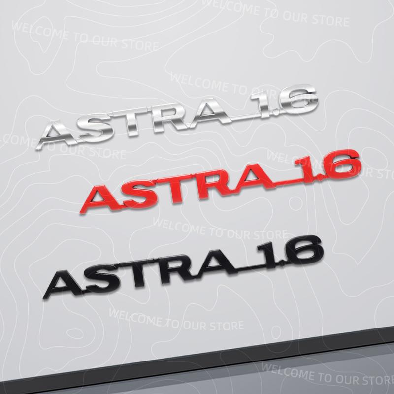 Zinc Alloy For OPEL VECTRA ASTRA 1.6 Logo Vauxhall OPC LINE GTC Car Trunk 3D Metal Emblem Rear Body Badge Sticker Accessories
