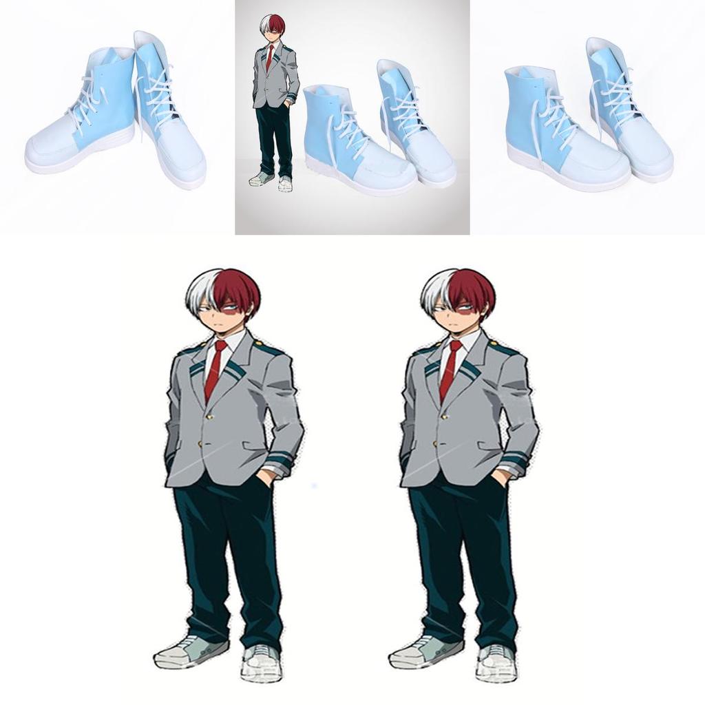 Premium Quality My/boku No Hero Academia Shoto Todoroki U.a. High School Ver. Cosplay Shoes For Stylish Fans