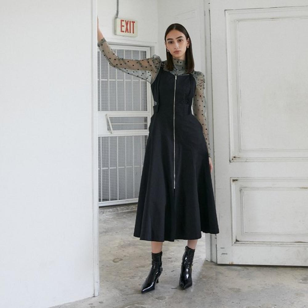 EGOIST Длинное платье со сборками на спине, многослойное Er4wo960